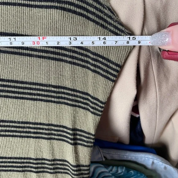 Wild Fable Stretchy Striped Midi Dress - Picture 8 of 9